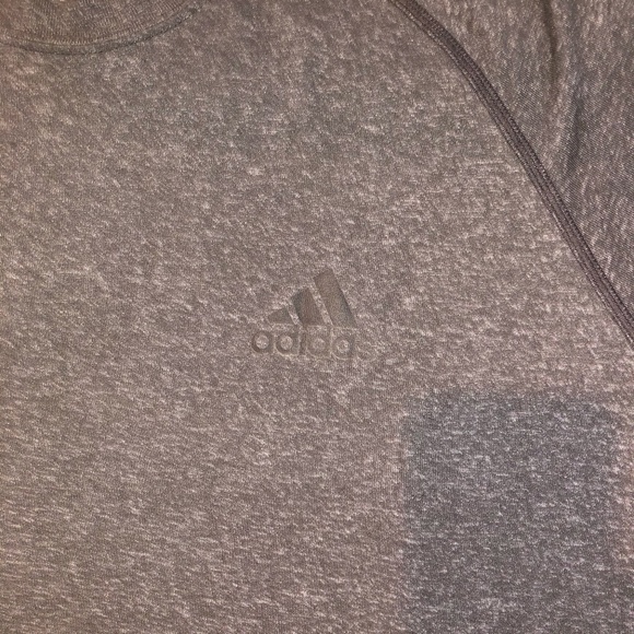 Gray Adidas Ultimate Climaite Tee Sz L  NWOT - Picture 3 of 6